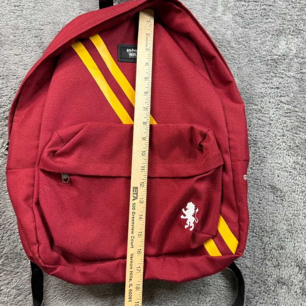 Vans x Harry Potter Gryffindor Backpack Red Gold Striped Laptop Sleeve Bag